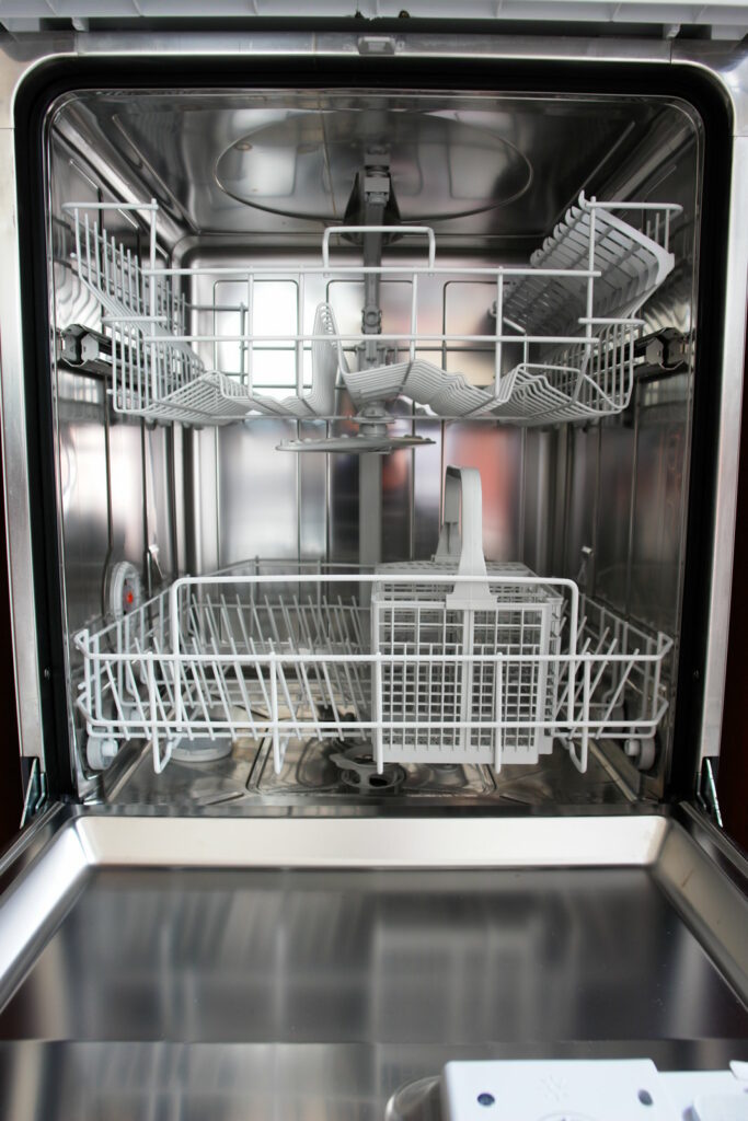 inside empty dishwasher