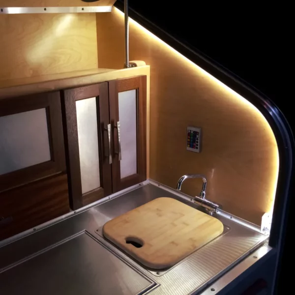 Rear Kitchen For Kawaikini Small Travel Camper Trailer